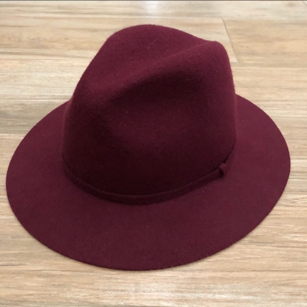 JCrew Burgundy Fedora size S/M